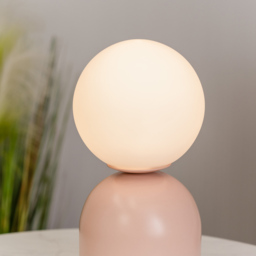 ValueLights Marlow Pink Rechargeable LED Portable Table Lamp - Wilko - thumbnail 6
