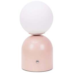 ValueLights Marlow Pink Rechargeable LED Portable Table Lamp - Wilko - thumbnail 1