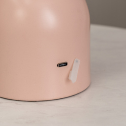 ValueLights Marlow Pink Rechargeable LED Portable Table Lamp - Wilko - thumbnail 4