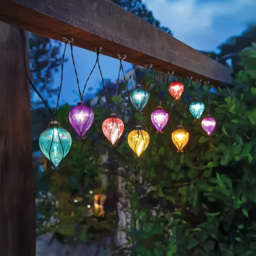 Garden Mile 10 Pack Multicolour Balloon Solar LED String Light - Size: 15 x 470 x 15cm - Wilko - thumbnail 1