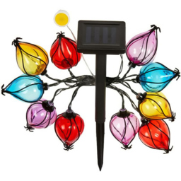 Garden Mile 10 Pack Multicolour Balloon Solar LED String Light - Size: 15 x 470 x 15cm - Wilko - thumbnail 3