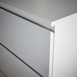 Home Source Lugano 6 Drawer Grey Wide Chest of Drawers - Wilko - thumbnail 5