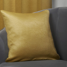Serene Metro Ochre Cushion Cover - Size: 43 x 43cm - Yellow - Wilko - thumbnail 3