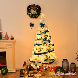Costway White Artificial Christmas Tree 5ft - Wilko - thumbnail 6