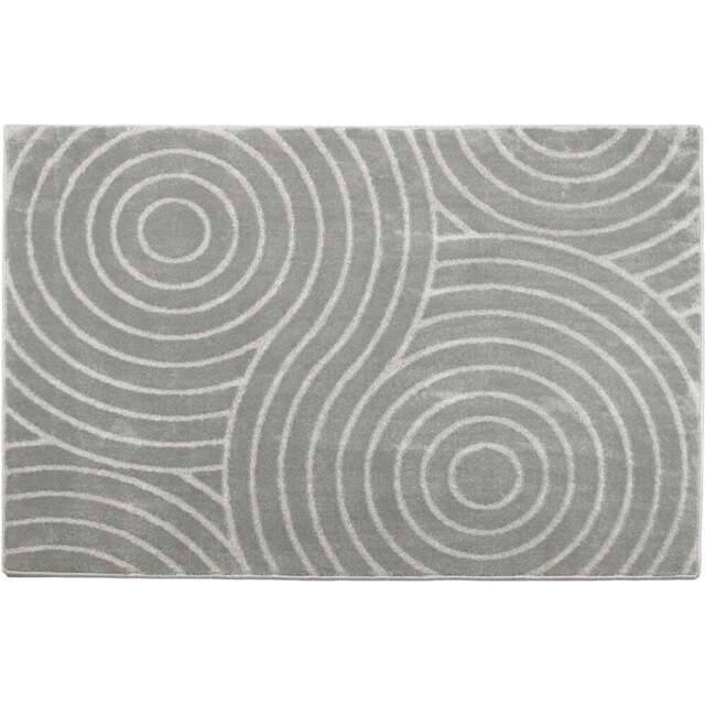 Eselle Rhythm Sculpt Grey Rug 120 x 170cm - Wilko - image 1