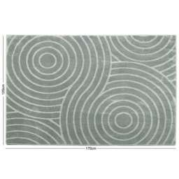 Eselle Rhythm Sculpt Grey Rug 120 x 170cm - Wilko - thumbnail 7