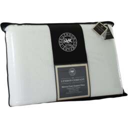 The Lyndon Company Synthetic Memory Foam Standard Support Pillow - Size: Single - White - Wilko - thumbnail 1