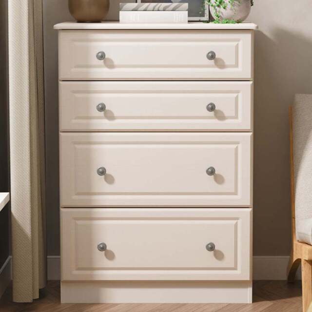 Crowndale Pembroke 4 Drawer Kashmir Ash Deep Chest of Drawers Ready Assembled - Wilko - image 1