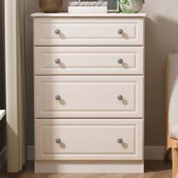 Crowndale Pembroke 4 Drawer Kashmir Ash Deep Chest of Drawers Ready Assembled - Wilko - thumbnail 1