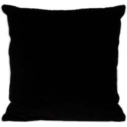 Divante Henley Velvet Cushion - Black - Wilko - thumbnail 1