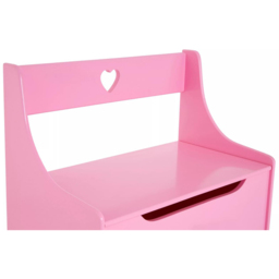 Premier Housewares Kids Pink Heart Storage Box and Seat - Size: 60 x 34 x 62cm - Premier Kids - Wilko - thumbnail 7