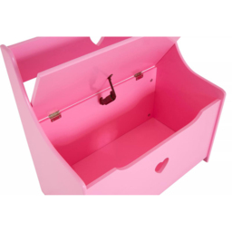 Premier Housewares Kids Pink Heart Storage Box and Seat - Size: 60 x 34 x 62cm - Premier Kids - Wilko - thumbnail 5