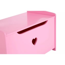 Premier Housewares Kids Pink Heart Storage Box and Seat - Size: 60 x 34 x 62cm - Premier Kids - Wilko - thumbnail 6