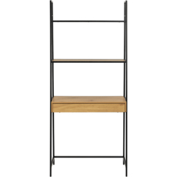 Florence Seaford Single Drawer 3 Shelf Oak and Black Bookcase - Furniture To Go - Wilko - thumbnail 4