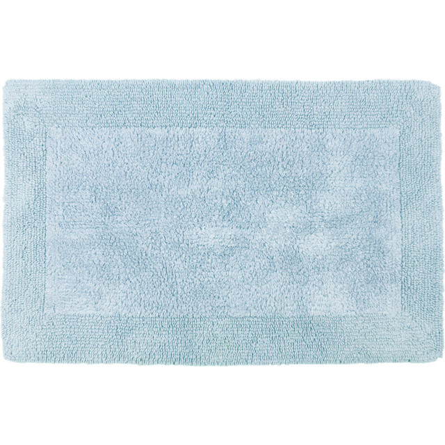 Allure Bath Fashions Elegance Baby Blue Reversible Bath Mat 53 x 85cm - Wilko - image 1
