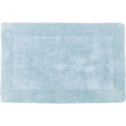 Allure Bath Fashions Elegance Baby Blue Reversible Bath Mat 53 x 85cm - Wilko