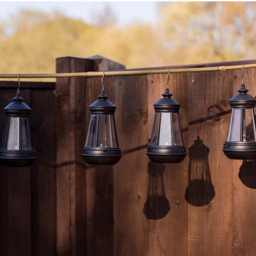 ValueLight Solar Black Outdoor Lanterns Pack of 4 - Size: 17 x 7.5 x 7.5cm - ValueLights - Wilko - thumbnail 6