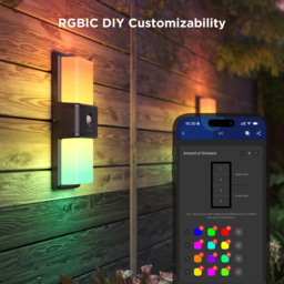 Govee RGBIC LED Sleek Back Smart Wall Light - Size: 38 x 16.5 x 12.5cm - Multi - Wilko - thumbnail 5