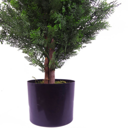 Leaf Artificial Cypress Cedar Topiary Tree 120cm - Size: 120 x 55 x 55cm - Green - Wilko - thumbnail 5