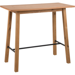 Florence Chara 4 Seater Bar Table Oak - Brown - Furniture To Go - Wilko - thumbnail 3