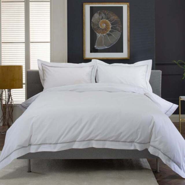 The Lyndon Company Hampstead Single Silver Duvet Set - Wilko - image 1