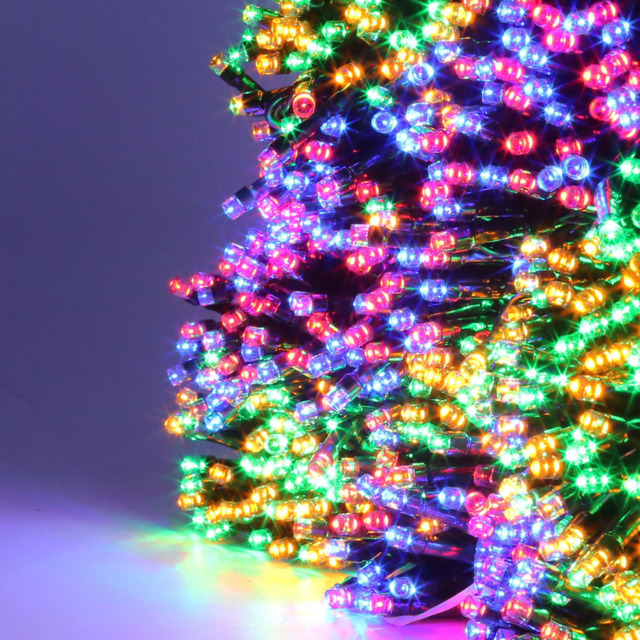 The Christmas Workshop 600 LED Multicolour String Light - Wilko - image 1