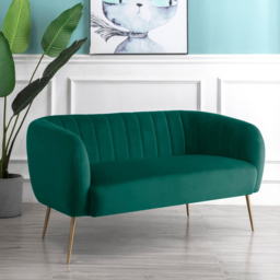 Matilda 2 Seater Green Velvet Sofa - Artemis Home - Wilko - thumbnail 5