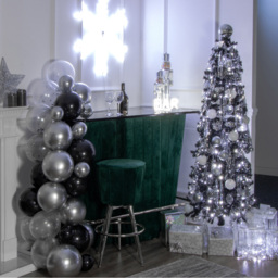 The Christmas Workshop Black Slim Line Christmas Tree 6ft - Green - Wilko - thumbnail 3