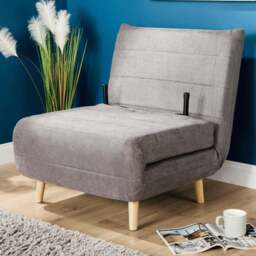 Home Source Lorena Single Grey Sofa Bed - Wilko - thumbnail 1