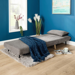 Home Source Lorena Single Grey Sofa Bed - Wilko - thumbnail 7