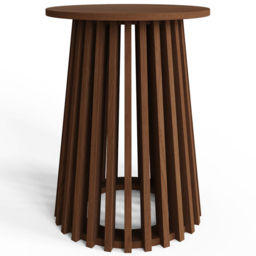 GFW Kaleb Walnut Round Side Table - Size: 50 x 40 x 40cm - Wilko - thumbnail 3