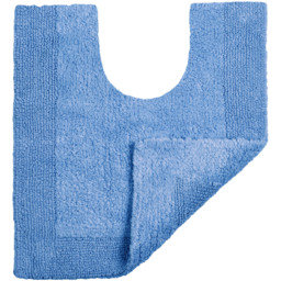 Allure Bath Fashions Elegance Cornish Blue Reversible Pedestal Mat 53 x 55cm - Wilko - thumbnail 4