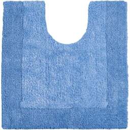 Allure Bath Fashions Elegance Cornish Blue Reversible Pedestal Mat 53 x 55cm - Wilko