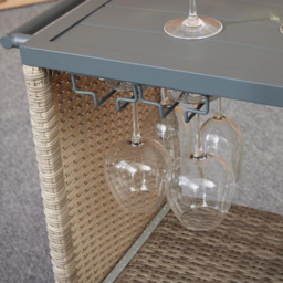 Malay Deluxe Malay Deluxe Natural Cambridge Service Cart - Cream - Wilko - thumbnail 5