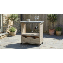 Malay Deluxe Malay Deluxe Natural Cambridge Service Cart - Cream - Wilko - thumbnail 4