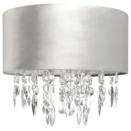 Grey Matte Velvet Droplet Pendant Lamp Shade - Size: 35 x 31 x 35cm - Wilko - thumbnail 1