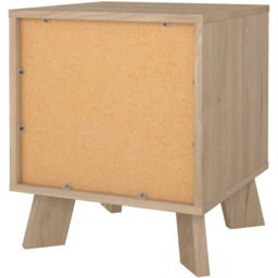 Furniture To Go Single Drawer Single Shelf White and Brown Nightstand - Wilko - thumbnail 6