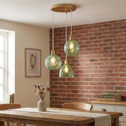 Pippa 3 Lamp Gold Ceiling Light - Size: 24 x 70 x 24 kg - Wilko - thumbnail 6