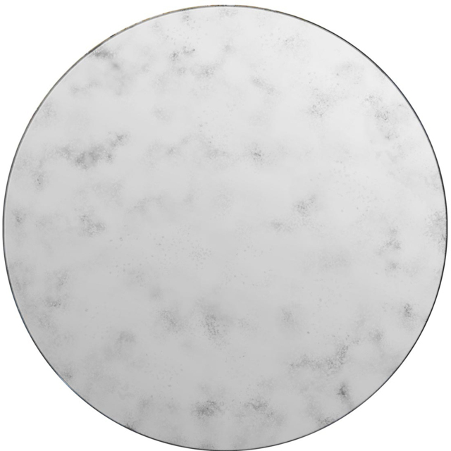 MirrorOutlet The Vetus Round Antiqued Wall Mirror 80 x 80cm - Clear - Wilko - image 1