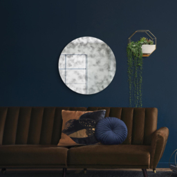 MirrorOutlet The Vetus Round Antiqued Wall Mirror 80 x 80cm - Clear - Wilko - thumbnail 5