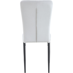 Elle Set of 2 Beige Velvet Effect Plush Padded Upholstered Dining Chair - Cream - MCC - Wilko - thumbnail 7