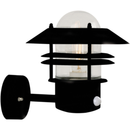 Nordlux Blokhus Black Up Sensor Wall Light - Size: 23 x 22 x 26.5cm - Wilko - thumbnail 1