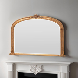 Yearn Victoria Bevelled Gold Overmantle Mirror 89 x 127cm - Wilko - thumbnail 3