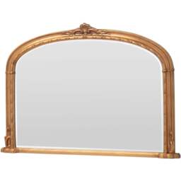 Yearn Victoria Bevelled Gold Overmantle Mirror 89 x 127cm - Wilko - thumbnail 1