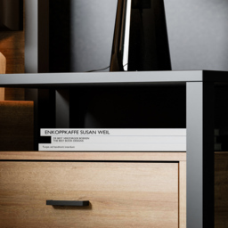 Florence High Rock Single Drawer Matt Black and Riviera Oak Bedside Table - Furniture to Go - Wilko - thumbnail 7