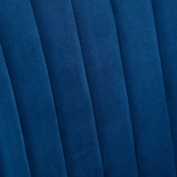 Julian Bowen Kahlo Blue and Chrome Velvet Swivel Office Chair - Size: 62 x 56 x 96cm - Wilko - thumbnail 6