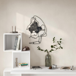 Decortie Do In Love Black Metal Wall Art Ornament 42.5 x 60cm - Size: 60 x 42.5 x 1.2cm - Wilko - thumbnail 5