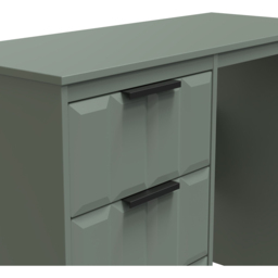 Crowndale New York 3 Drawer Reed Green Dressing Table - Wilko - thumbnail 6