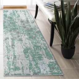 Desire Rugs Styra Aqua Grunge Abstract Area Rug 200 x 290cm - Wilko - thumbnail 5