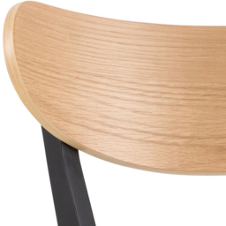 Florence Roxby 2 Seater Bar Dining Table Black and Oak - Wilko - thumbnail 7